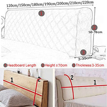 CXLT Fodera per Testata Letto in Velluto di Cristallo di Lusso Copertura per Testiera Trapuntata Singola/Doppia in Legno/Pelle/Tessuto Schienale per Letto Fodera per Protezione Decorazione,A-200cm