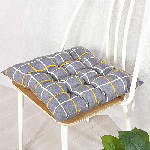 Pillowcase 2 Confezioni di Cuscini Quadrati per sedie, Cuscini Antiscivolo, Cuscini per sedie in Cotone e Lino, Cuscini Decorativi, per Uso Domestico in Giardino (# 7,45 * 45 cm)