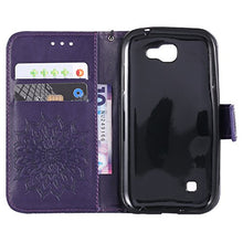 LG K3 2017 custodia,LG K3 2017 cover,goffratura mandala fiori girasole modello PU fold portafoglio in pelle Premium Flip lip Cover in ecopelle carta di credito ID titolari di copertura per LG K3 2017