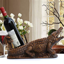 LHQ-HQ Bottiglia di Vino Wine Rack Rack Domestici creativi Wine Rack Soggiorno Coccodrillo Resina Bottle Rack personalità Wine Rack Decoration