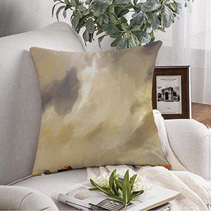 Kris.D Copertura del Cuscino Decorativo tiro Grano Grano Pittura Multa Originale Pittura a Olio Fattoria Campo di Wintrop Agricoltura Serena bella18x18 Pollici