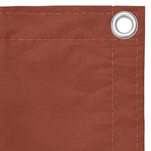 Tidyard Paravento Balcone Copertura per Balcone Idrorepellente con Occhielli Resistente a Los rayos UV frangivento Protezione da Raggi Terracotta 120x500 cm Tessuto Oxford