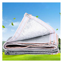 SCAHUN Rete Parasole Telone Telo Copertura Ombreggiatura Protezione Dell'Ambiente Materiale del Foglio di Alluminio 99% Tasso di Ombreggiatura Balcone Terrazza Sun Room,Silver-3×3m