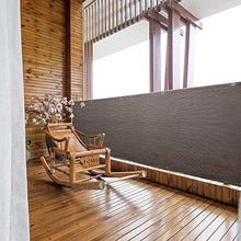 DAPAIZI Schermi Protettivi per La Privacy del Balcone, Scudo per La Privacy, Resistente alle Intemperie con Protezione UV per La Copertura del Balcone. (Marrone,1.8X5m)