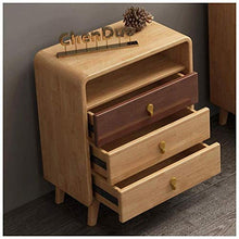 QJL_ANA Moderna semplicità Cassettiera Minimalista Bagagli Night Stand Legno 3 Cassettiera Cassetto Mobili Camera da Letto (Dimensione: 63X40x74cm) Soggiorno Camera da Letto cassettiera