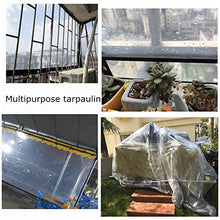 Telone e Telo Copertura Protezione Contro La Pioggia del Giardino,Multiuso Trasparente Impermeabile Tela,Tenda da Pioggia di Plastica, Inverno Antigelo PE Morbido Film per Piante (5x10m/16.4x32.8ft)