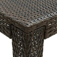 FAMIROSA Tavolo Bar da Giardino Marrone 140,5x60,5x110,5 cm Polyrattan