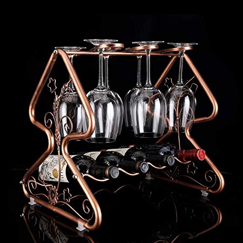 Cremagliera Del Vino Del Metallo Porta Bottiglie E Vetro Portabottiglie Per Vino- Portabottiglie, Portabottiglie Per Albero Di Natale, Portabottiglie Di Vino Creativo