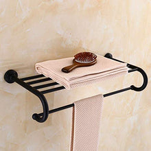 WLVG Portasciugamani da Bagno Interamente in Rame, portasciugamani a Sospensione per Bagno, portasciugamani Doppio (Dimensioni: 60 cm)