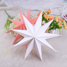 ARTFFEL Vola 2 Pezzi 3D Stella di Carta Lanterna Paralume for la Festa Nuziale di Natale Home Decor .Compleanno