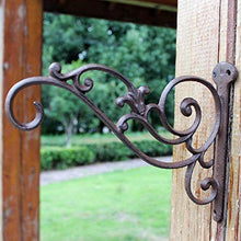 ZHFF Artigianato Europeo in ghisa Gancio in Ferro battuto Gancio Grande Classico retrò nostalgico Giardino da Appendere a Parete Decorazione da Giardino