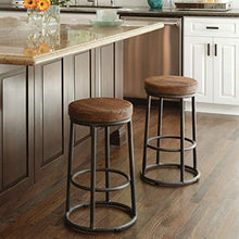 Sgabello da bar in ferro per il tempo libero, sedia da bar in legno massello, sedia da caffè moderna (dimensioni: 45 cm)