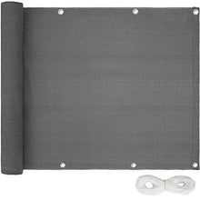TecTake Telo frangivista per Balcone | Resistente alle intemperie | Idrorepellente | - Disponibile in Diversi Colori e Diverse Misure- (Grigio | 600 x 75 cm | No. 402878)