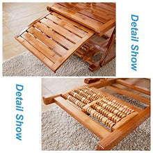 Sedia a dondolo pieghevole reclinabile in legno, per spiaggia, giardino, terrazza, campeggio, coperta