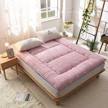 HKX dormitorio Futon coprimaterasso, Tappetino Tappetino Cuscino Pieghevole-E 90x200cm (35x79 Pollici)