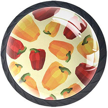 Pepe colorato poligonale Pomelli per Porta Set di 4 Pomelli per Mobili Manopole per Cassetti Cucina Armadio Vetro