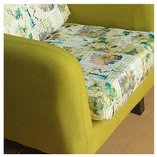 LYQZ Divano Singolo Tessuto Divano Pigro Comoda Sedia Rimovibile Multicolor Camera da Letto Soggiorno for Il Tempo Libero Sedia 73 × 73 cm (Color : Green Pattern)