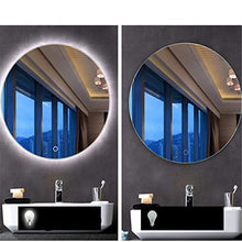 HL LED luce specchio bagno intelligente defogging touch switch φ70cm, adatto per bagno bagno bagno trucco-WhiteB-80CM