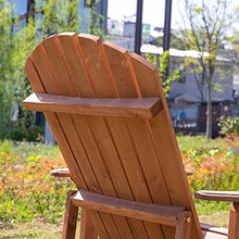 Outsunny Sedia a Sdraio Adirondack da Giardino Pieghevole Regolabile con Poggiapiedi 70 x 175 x 98cm