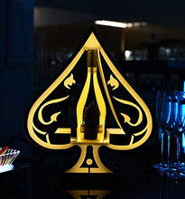 QQSBGD Logo Personalizzato glorificatore Visualizza VIP Service Asso di Spade Champagne Bottiglia Presenter for Night Club Lounge Bar KTV Festa di Nozze Portabottiglie (Shape Style : 03 Style)