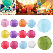 Vola 8Round lanterne di carta, pieghevole lanterna appesa decorativo con lanterna luci LED for matrimoni, compleanni, dell'interno e decorazione esterna Orange (5 lanterne + 5 luci LED) .Compleanno