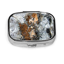 Scatola quadrata per pillole medicinali in rame mica moda pillola organizzatore viaggio pillola dispenser per vitamine integratori