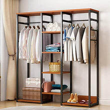 HYY-YY Free-Standing Armadio, Multifunzione Grande Indumento Rack con Bagagli Hanging Barre di Acciaio Telaio Heavy Duty Clothes Organizer
