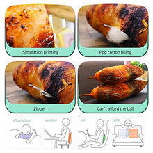 dangyin Cuscino per Alimenti - Cuscino per Calamari alla griglia 3D, Simulazione innovativa Grande Peluche per Bambola con Cuscino per Calamari