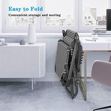 JFFFFWI Sedia Pieghevole Zero Gravity Sedia da Campeggio Sedia Sdraio Zero Gravity per Giardino, Sedia a Sdraio Pieghevole Reclinabili Pieghevoli Metallo Resistente Portatile Lettino reclinabile Mob