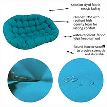 ZWPY Cuscino per Sedia sospesa Altalena in Rattan, Cuscino Papasan per 2 Persone, Senza Sedia, Cuscino per Cesto Appeso, Cuscino per Sedia Amaca, per Patio Esterno da Giardino Interno