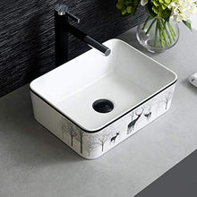 JPOYT-O sopra Il Contro Bacino Piazza Bagno Lavatoio Piccolo Mini Servizi igienici Un Foro 400x305x130mm
