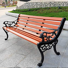 Panchina da giardino a 3 posti panchina da terrazza da esterno, panchina da balcone con sedia da veranda, panchina da parco con braccioli e schienale, banco da lavoro resistente alle intemperie con