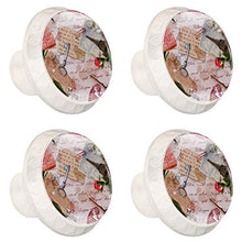 Lettera scritta a mano 4 PCS Pomelli per Porta, Pomolo per Mobile, Pomelli per Mobili con Viti, Maniglia per Armadietto, Pomelli per Porta, Pomelli per Cassetti per Porta, Armadio, Cassetto e Credenza