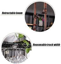 Classico Wine Rack Wine Glass Rack Hanging Upside Down Bronzo MULTISIZE Calice Rack Living Room Bar Decoration Dimensione: 100x30cm