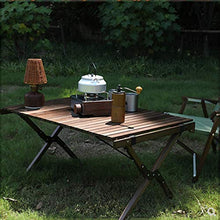 XZQ Tavolo E Sedie Pieghevole in Legno da Esterno Portatile da Campeggio Set da Picnic Pesca Giardino Balcone Barbecue da Viaggio Tuta in Tre Pezzi (Color : Brown(C), Size : 90 * 60 * 43cm)