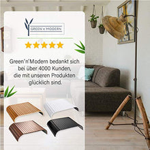 Green'n'Modern Vassoio per divano, antiscivolo, in legno di bambù, con cuscino, per divano, con tappetino antiscivolo, per il divano, con tappetino antiscivolo per il divano, portabicchieri
