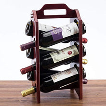 CYQ Portabottiglie Portabottiglie in Legno massello Portabottiglie Europeo Portabottiglie Espositore per Vino Portabottiglie per Vino Rosso 24x24x44cm
