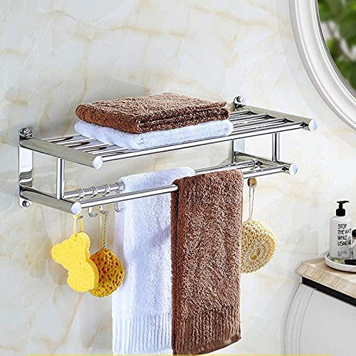 MRDAER Portasciugamani, portasciugamani Doppio a Parete, mensola portasciugamani da Bagno in Acciaio Inossidabile, portasciugamani Multiplo, mensola da Bagno, per armadi da Bagno da Cucina (dimensi