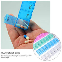 HEALLILY 12Pcs Organizer per Pillole Settimanale E Giornaliero per 7 Giorni Dispenser per Pianificatore di Pillole da Viaggio Portapillole Portatile Organizer per Contenitori di Vitamine