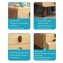 Comodino,Tavolino Laterale Comodino In Legno Massello Per Bambini, Scatola Di Immagazzinaggio Moderna, Comodino Da Camera Da Letto Mini Armadio con 2 Cassetti Di Stoccaggio, Nessuna Assemblaggio Richi