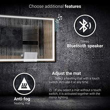 ALASTA® Specchio | Specchio da Bagno con Illuminazione a LED | 100x70cm | Lisbona | Personalizza Specchio a Muro | Bluetooth - Sistema di Altoparlanti