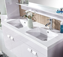 Grafica ma.ro srl Mobile Bagno LAVABO 2 Rubin. W. Elegance Rosa Chiaro ARREDO Bagno Completo 120 CM