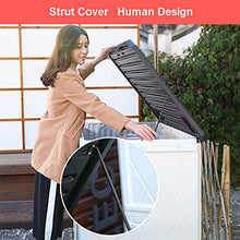 BOPP - Scatola portaoggetti da giardino con coperchio, impermeabile, per protezione solare e giardino, multifunzione, per mobili da giardino, pieghevole, grande capacità