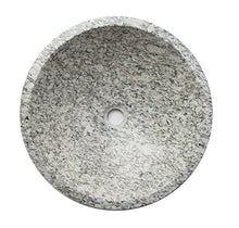 Yuchengstone Grande lavabo in pregiato granito, verde chiaro con bellissimo motivo, pezzo unico, dimensioni: diametro cm 43 cm, altezza 14,4 cm, peso: ca. 13 kg