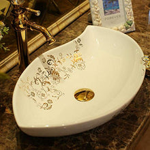 Jgophu Oval Europe - Lavandino in ceramica stile vintage