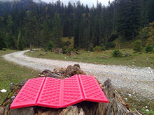 AceCamp, leggero cuscino isolante, impermeabile, dimensioni: 40 x 30 x 1 cm, Rot, 4er (Familien Pack)