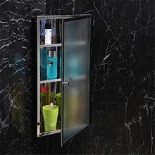 YLiansong-home Armadio da stoccaggio a Parete Bathroom Wall Mobile con Anta in Acciaio Inossidabile Governo di Medicina Multiuso dell'organizzatore di immagazzinaggio Armadio Appartamento Bagno