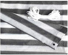 KANULAN Privacy Screen Fence partizione Cover-polietilene ad Alta densità 180GSM Vento e Protezione UV Balconi Steccati (Color : Gray White, Size : 0.9x5m)