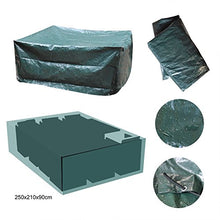 Oule GmbH - Telo protettivo per mobili da giardino, 250 x 210 x 90 cm, in polietilene, 120 g/m², colore: Verde