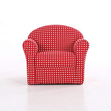 BESISOON-HO Molto Confortevole e Tessuto è di buona qualità, i Roundy Kid's Boys Girls Sedia Gingham, Little Reader Sofa Red per L'Ufficio a casa